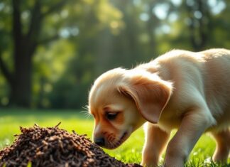 Frisst Ihr Hund Kot vom Pferd? Ist das gefährlich & was tun? https://image.pollinations.ai/prompt/