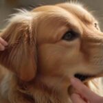 Clickertraining Fehler? 🐾 5 Sofort-Tipps für Erfolg! Hyperrealistic close-up: Attentive Golden Retriever looks towards a person's hands during clicker training. One hand holds a plain, unmarked clicker; the other subtly guides. Soft, warm indoor lighting, shallow depth of field. Focus on realistic fur and skin textures. Absolutely no text, no letters, no writing. Anatomically correct, artifact-free rendering.