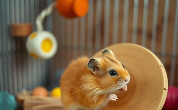 Hamster Laufrad quietscht? So machen Sie es wieder leise! https://image.pollinations.ai/prompt/