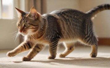 Jagt Ihre Katze ihren eigenen Schwanz? Ist das normal? https://image.pollinations.ai/prompt/