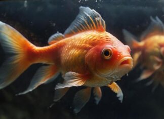 Schwimmt Ihr Goldfisch ständig an der Wasseroberfläche? Das ist zu tun! https://image.pollinations.ai/prompt/