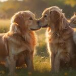 HYPERREALISTIC, PHOTOREALISTIC, ULTRA-DETAILED IMAGE: A GOLDEN RETRIEVER AND A DOMESTIC CAT PLAYING SERENELY IN A VIBRANT, SUNLIT MEADOW. A SOFT, ETHEREAL RAINBOW SUBTLY ARCS ACROSS THE SKY. WARM GOLDEN HOUR LIGHT, VOLUMETRIC LIGHTING, SHALLOW DEPTH OF FIELD. PEACEFUL, HOPEFUL, COMFORTING. NO TEXT, NO ARTIFACTS.