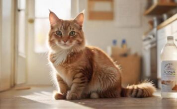 Putzen im Tierhaushalt: Diese Reinigungsmittel sind sicher für Hund & Katze! https://image.pollinations.ai/prompt/